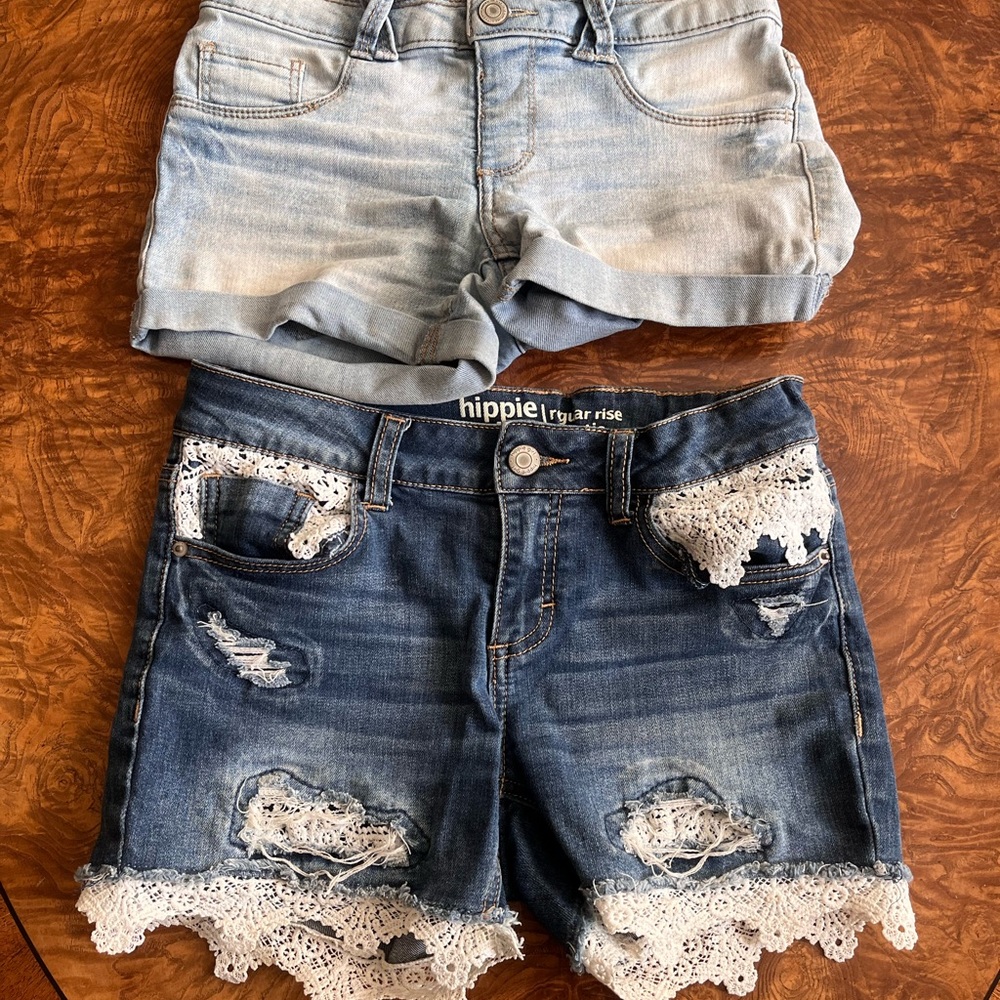 lot of Two jeans shorts
